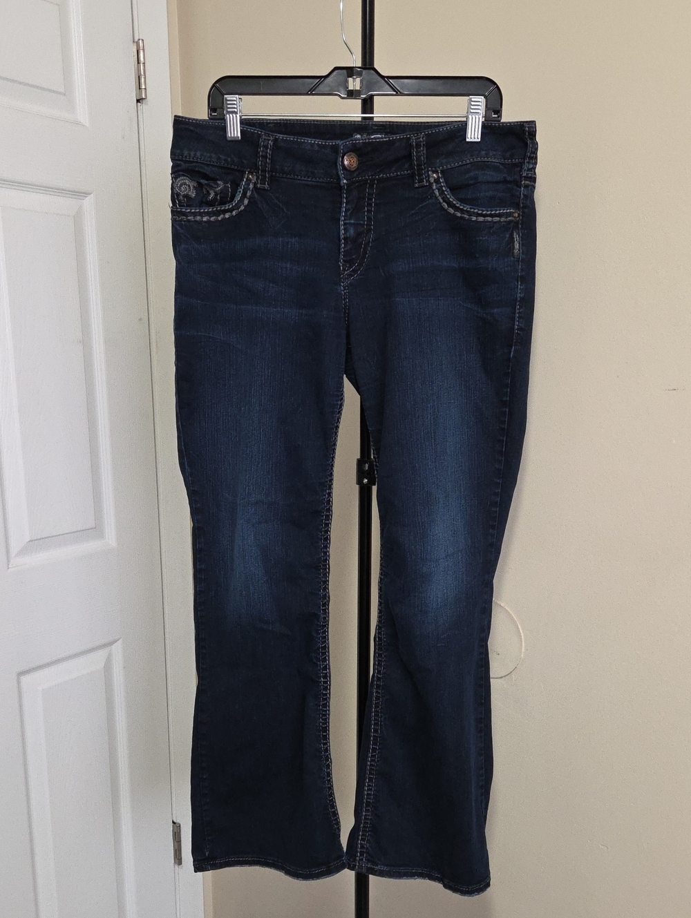 Silver Jeans Women's Dark Indigo Flare Jeans